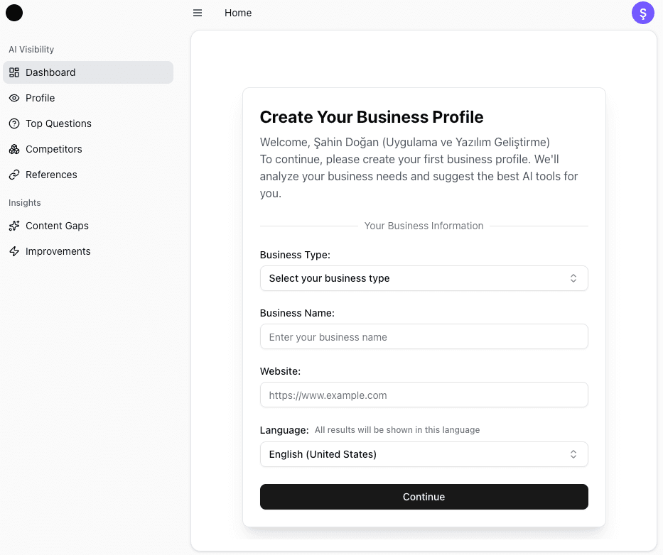 AI Advantage Dashboard